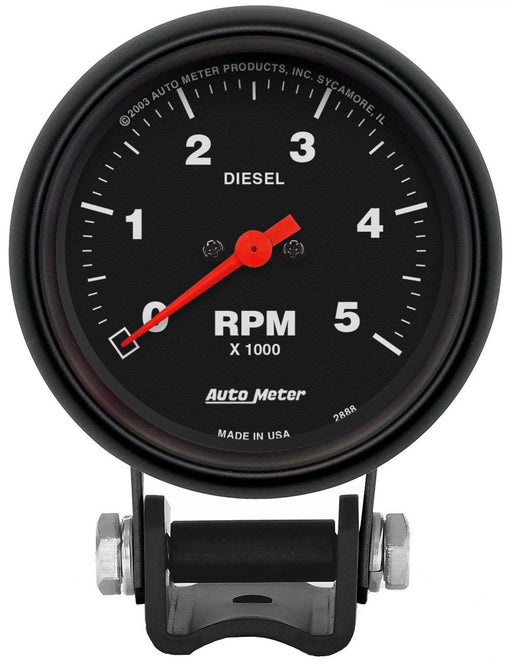 AUTOMETER Z-SERIES MINI TACHOMETER 2-5/8" DIESEL 0-5000 RPM