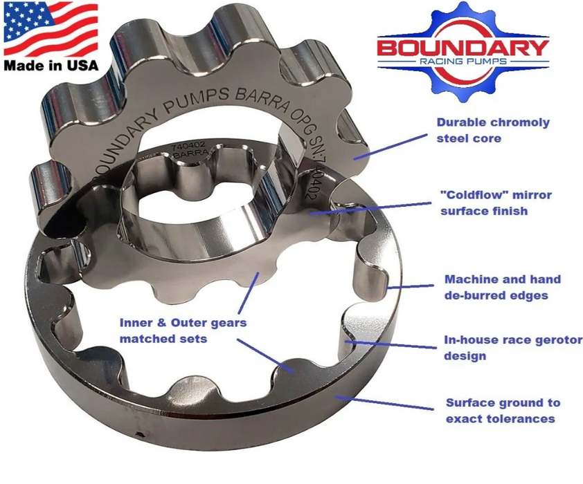 BOUNDARY BILLET OIL PUMP GEARS FORD XR6 BARRA