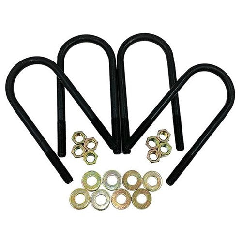 Round U-Bolts with Nuts & Washers, 2.50" x 6" Long 