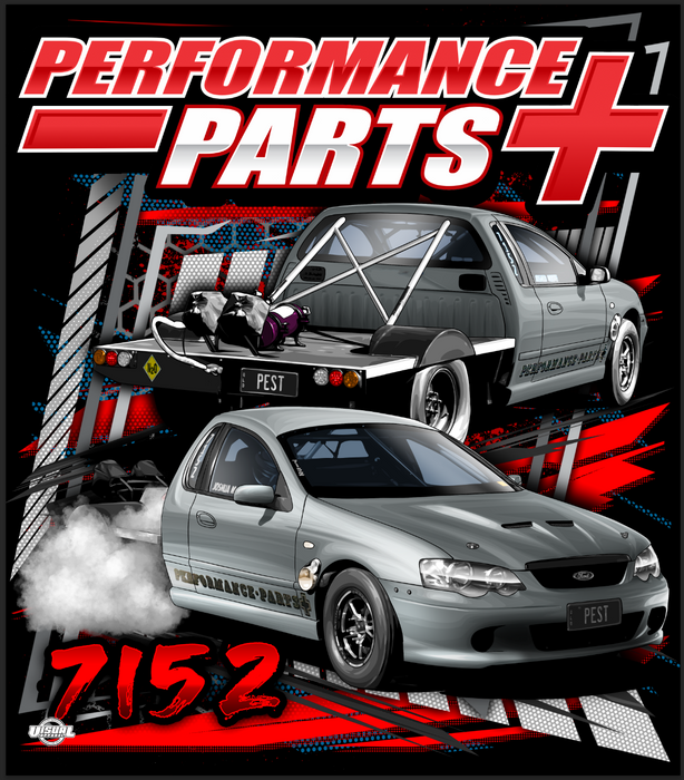 PEROFMANCE PARTS PLUS PEST BF UTE T-SHIRT 3XLARGE PPPPEST-4XL