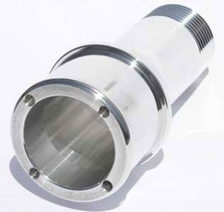 Inlet Fitting,Extended Length For 100 Series Electric Water Pumps Chrome Finish, 1 3/4" Hose Connection