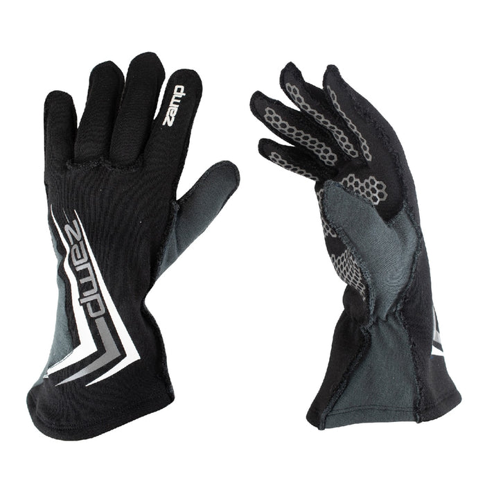 ZAMP ZR-60 SFI RACE GLOVES - LARGE BLACK