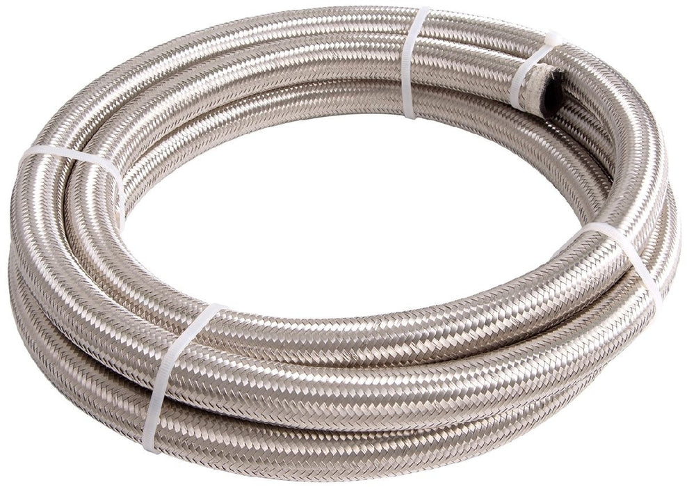 100 SERIES STAINLESS STEEL BRAIDED HOSE -6AN 15 METRE LENGTH