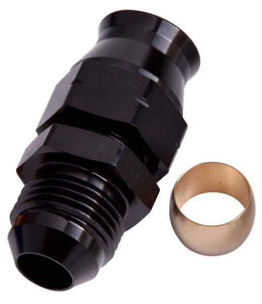 TUBE TO MALE AN ADAPTER 5/16" TO -6AN BLACK