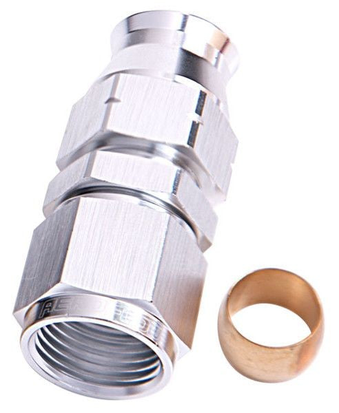 TUBE TO FEMALE AN ADAPTER 5/16" TO -6AN SILVER