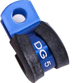 CUSHIONED P-CLAMPS 3/16" (4.7mm) I.D - BLUE