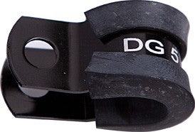 CUSHIONED P-CLAMPS 3/8" (9.5mm) I.D - BLACK