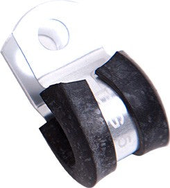 CUSHIONED P-CLAMPS 3/8" (9.5mm) I.D - SILVER
