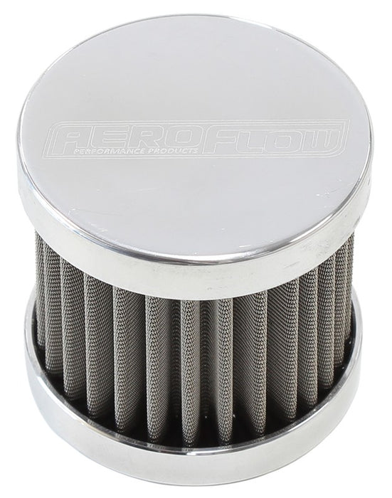 STAINLESS STEEL BILLET BREATHER WITH -10AN FEMALE THREAD