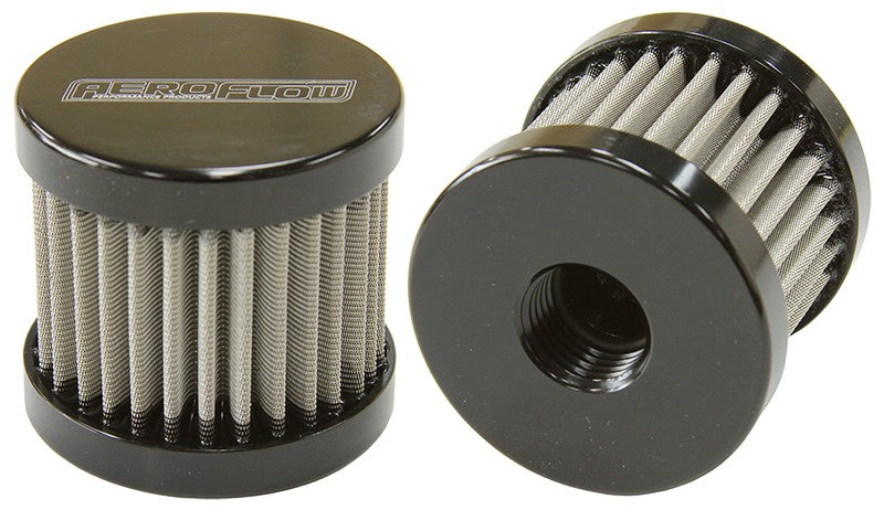 STAINLESS STEEL BILLET BREATHER WITH -12AN FEMALE THREAD