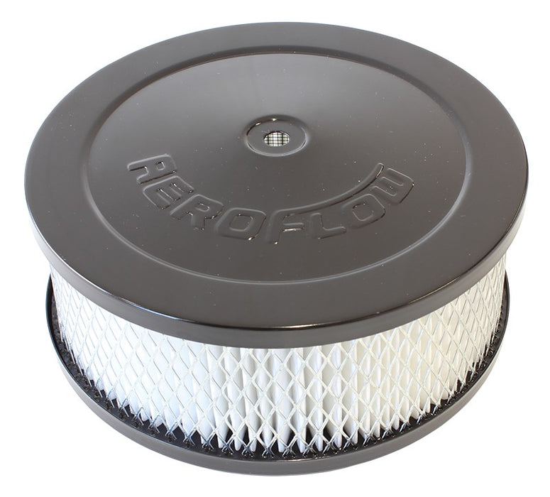 BLACK 6-3/8" x 2-1/2" AIR FILTER ASSEMBLY, 5-1/8" NECK