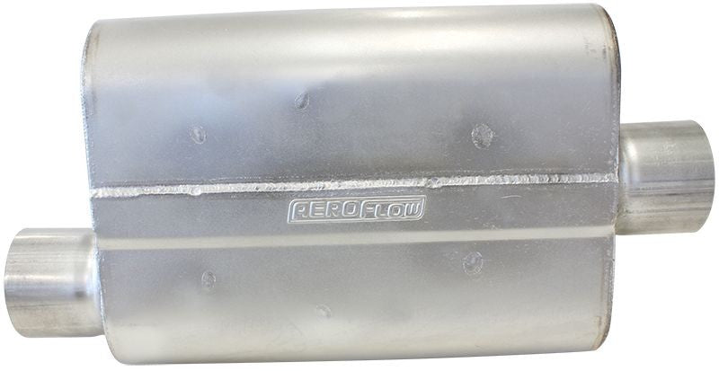 AEROFLOW 5000 SERIES MUFFLER - OFFSET INLET / CENTRE OUTLET 2-1/2" IN / OUT