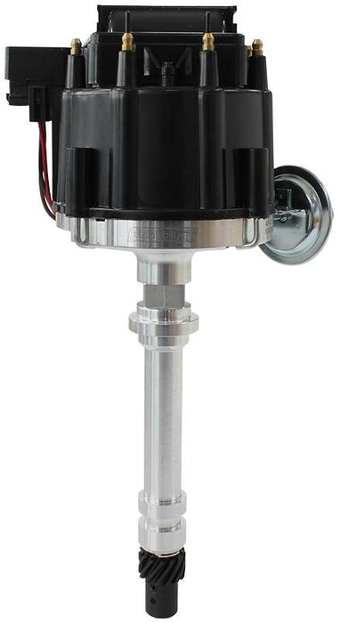 XPRO SB/BB CHEV HEI DISTRIBUTOR WITH COIL IN CAP, MACHINED ALUMINIUM BODY WITH BLACK CAP