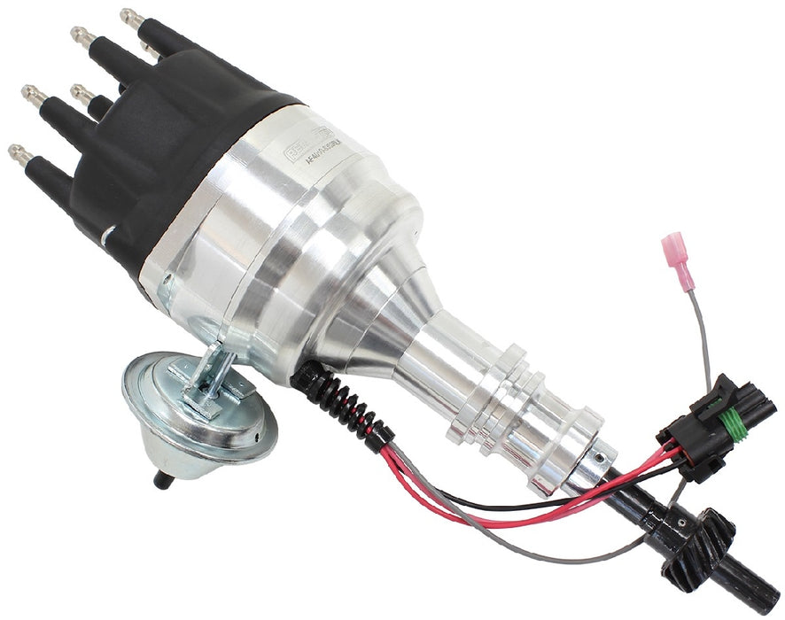 XPRO FORD WINDSOR READY TO RUN DISTRIBUTOR, MACHINED ALUMINIUM BODY WITH BLACK CAP