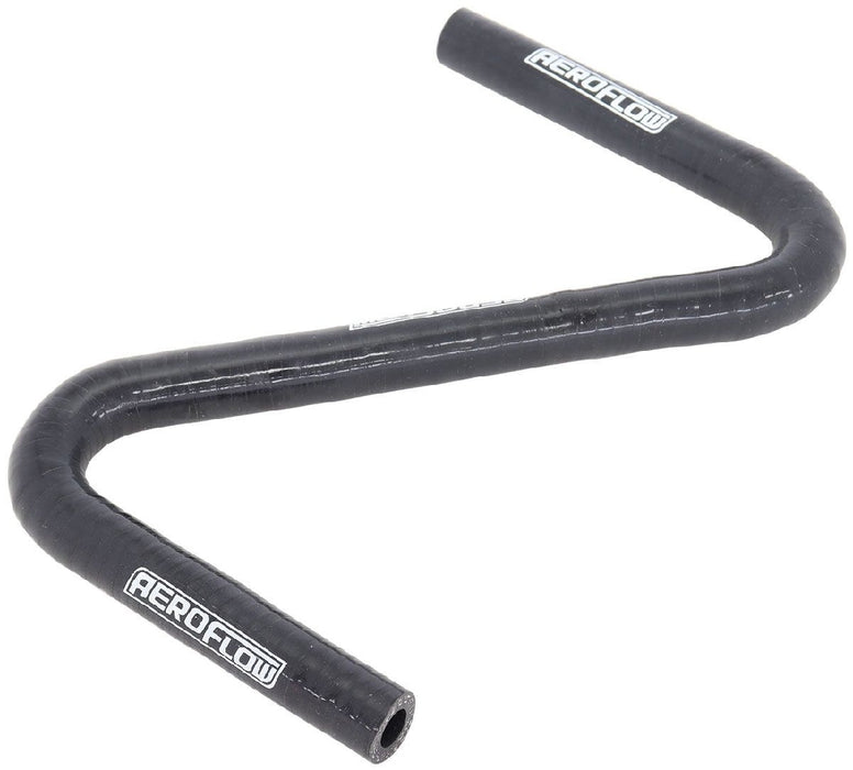 GLOSS BLACK SILICONE Z BEND HEATER HOSE 3/8" (10mm) I.D