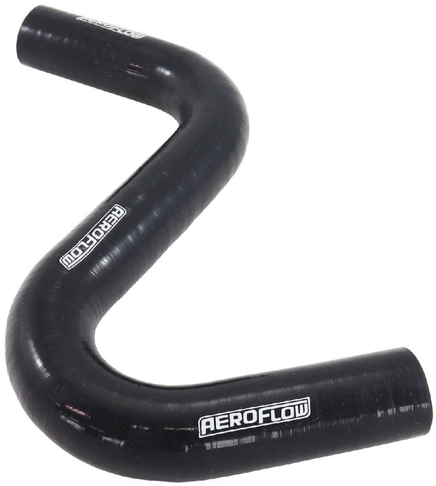 GLOSS BLACK SILICONE Z BEND HEATER HOSE 1-1/4" (32mm) I.D