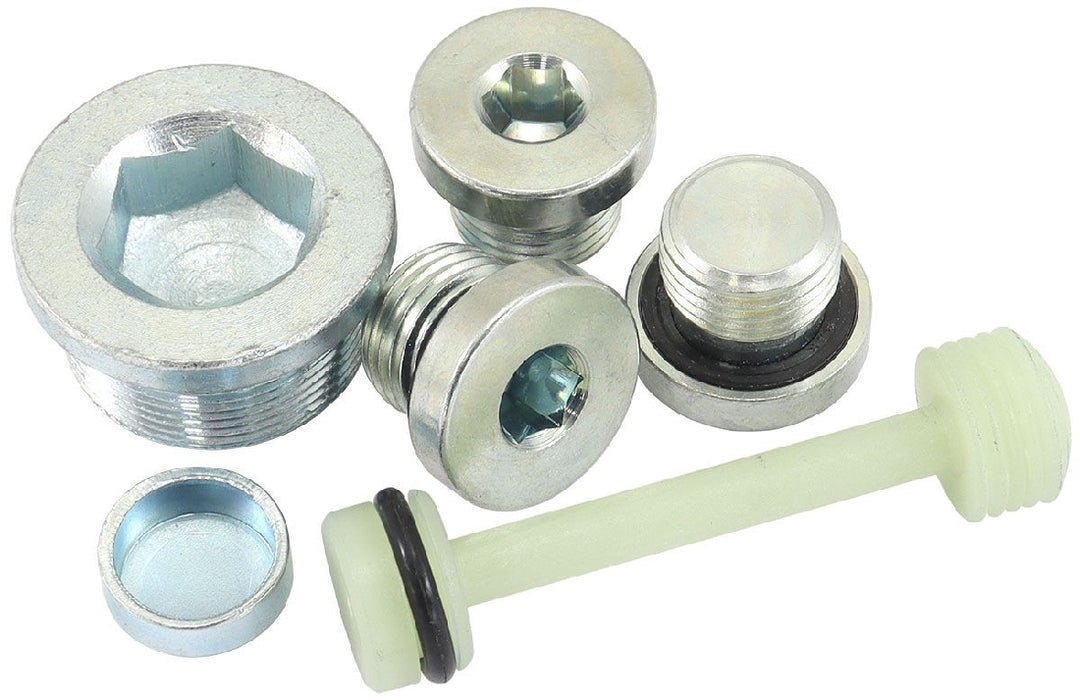 GM LS WELSH PLUG KIT - BRASS - PLASTIC BARBELL INCLUDED