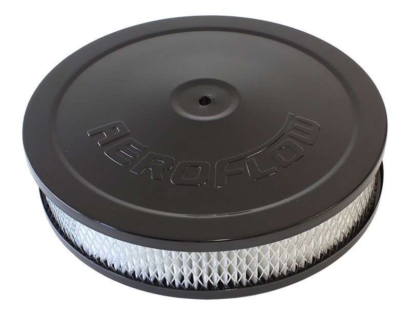 BLACK 9" x 2" AIR FILTER ASSEMBLY, 5-1/8" NECK 2