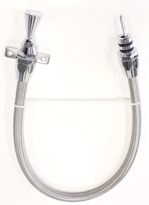 FIREWALL MOUNT FLEXIBLE STAINLESS STEEL TRANSMISSION DIPSTICK 24" (60cm) LENGTH SUIT GM TH350/400