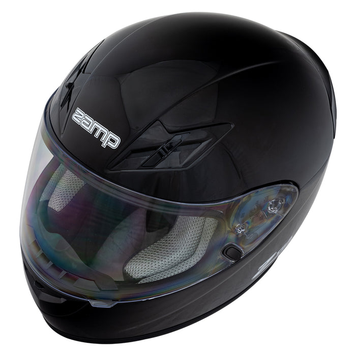 ZAMP HELMET FS-9 SOLID BLACK SNELL M202D & DOT - XL